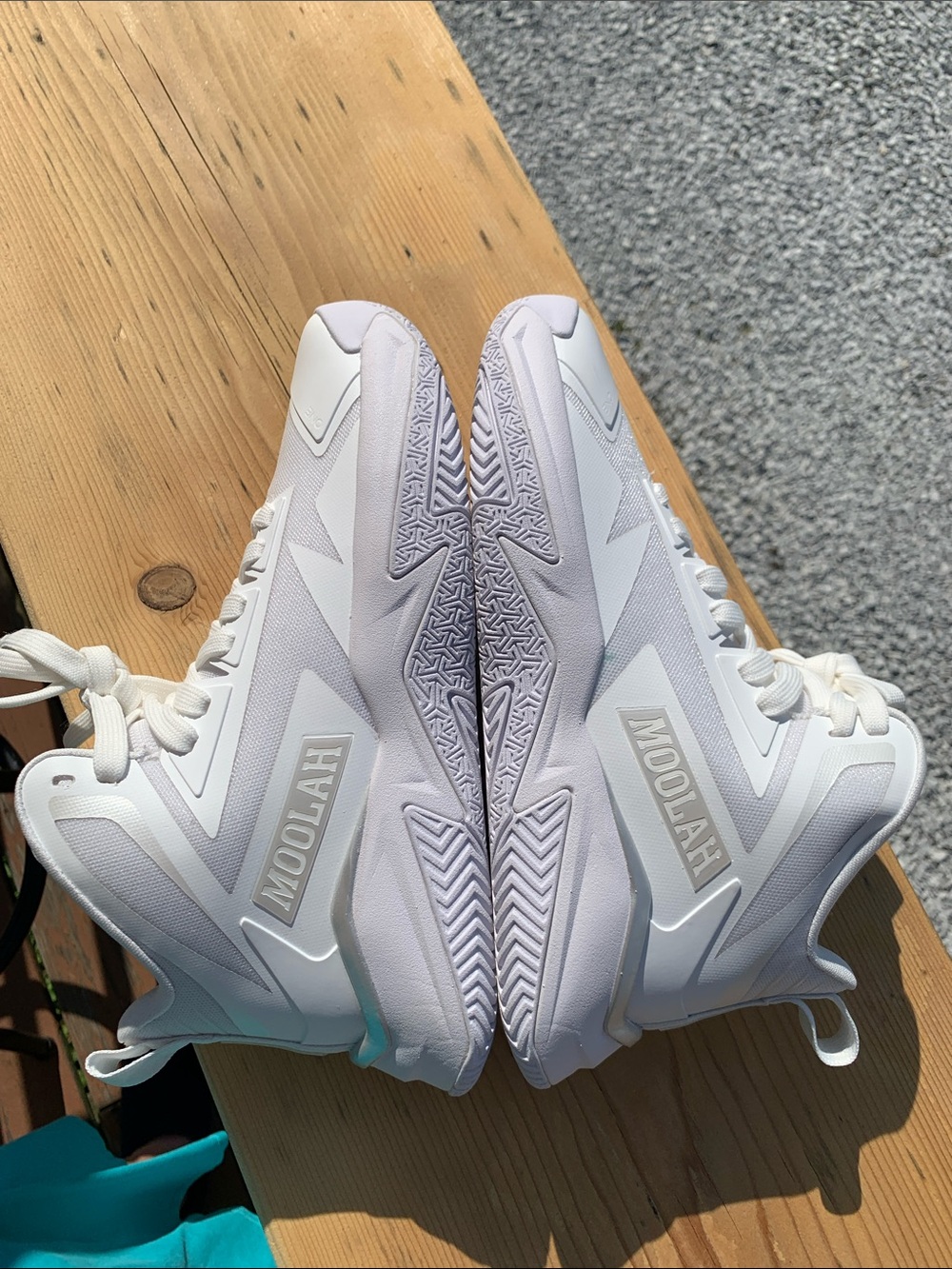 Triple Double basketball shoe by Moolah Kicks in the "White Hot" size 8 - Picture 5 of 13